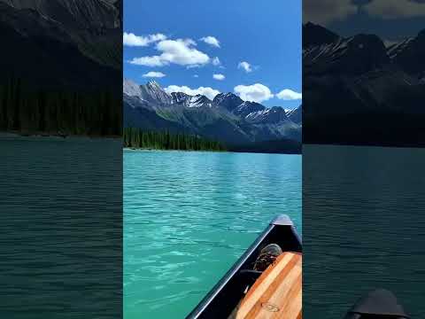 Paddling the largest lake in the Canadian Rockies. #comewander