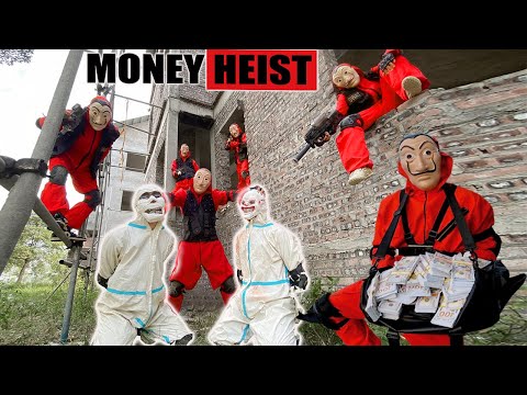 PARKOUR VS MONEY HEIST: Money Heist shoots each other, kills police to help boss escape | Epic POV