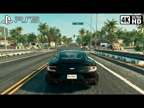 Los Angeles to Miami | Aston Martin Vanquish | The Crew 2 Gameplay (PS5 4K 60FPS)