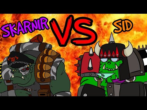 Orks vs Orks 1000 point 40k Battle Report - Da Warboss League 2024 - Round 2 - Skarnir vs Sid