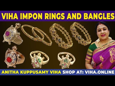 Divine Viha Impon Bangles & rings | Viha Panchaloga / Impon Collection | Anitha Kuppusamy Viha