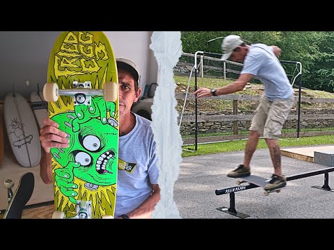 Skateboarding in My 40s: New Egg Skateboard🥚and New Trick Half Cab Boardslide