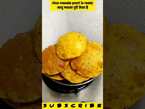 Aloo masala poori🤤Aloo puri recipe #shorts  #masalapuri #shortvideo #ytshorts #purirecipe