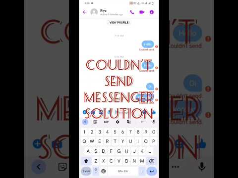 Couldn't Send Messenger Problem 100% Solve ।। Messenger Problem Solve ।। #trending #ytshorts #viral