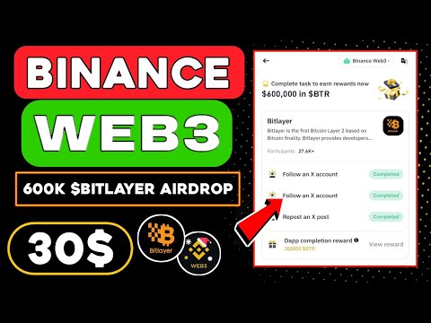 Binance Web3 Bitlayer Airdrop 😱. Bitlayer Airdrop Step By Step Guide 🤑 Bitlayer 1.2M Token Airdrop 🤑