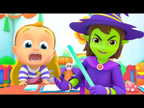 Scary School Teacher - Halloween Song & Spooky Cartoon for Kids