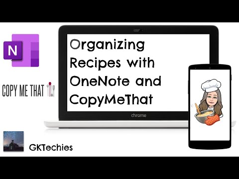 Organizing Recipes with OneNote and CopyMeThat