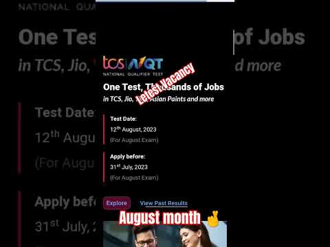 TCS NQT August exam update #tcsnqt #tcsjobs #2023 #tcsshare  #softwaredeveloper