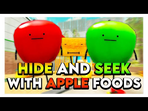 Roblox SECRET STAYCATION HIDE & SEEK WITH APPLE FOODS! 🍎