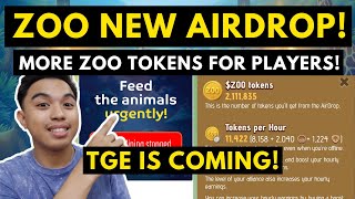 ZOO AIRDROP! MORE ZOO TOKENS FOR PLAYERS IN NEW BUILDING! JANUARY 31 END OF MINING PHASE!