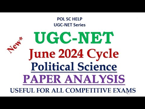 ANALYSIS OF  2024 PAPER OF UGC NET PAPER 2-POLITICAL SCIENCE