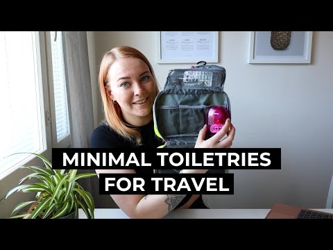 What's in my travel toiletry bag | Minimal travel toiletries for women