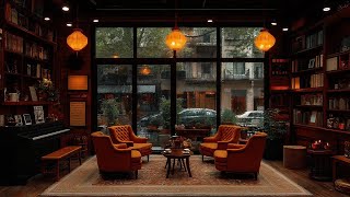 Book Coffee Shop with  Smooth Jazz Music for Studying, Focus & Relaxation