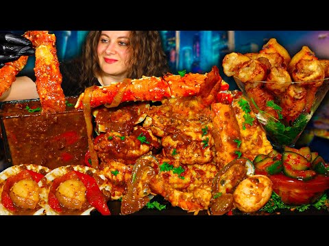 KING CRAB SEAFOOD BOIL MUKBANG | DAECHANG | DESHELLED SEAFOOD BOIL MUKBANG | Seafood | Mukbang