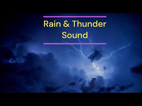 Rain and thunder sound effects - Royalty free sound | Rain sound effect for sleep, study and relax