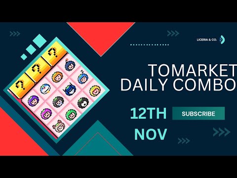 Tomato Daily Combo 12 November | Tomarket Daily Combo | Crypto Spot