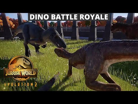 DINO BATTLE ROYALE - Jurassic World Evolution 2 Live Stream No Commentary