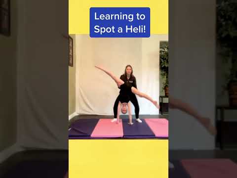 How To Spot A Helicopter Cartwheel! #acroskill #acroteacher #acrocertification #helicoptercartwheel