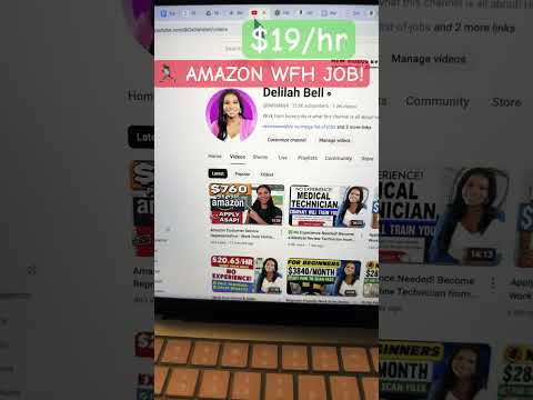 🏃🏾‍♀️AMAZON CUSTOMER SERVICE WFH JOB!! Apply asap!! #amazon #workfromhome