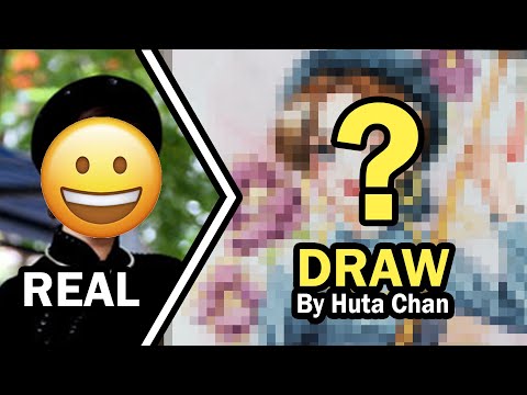 Draw WaterColor - How to draw "TAY" beauty girl  by Huta Chan