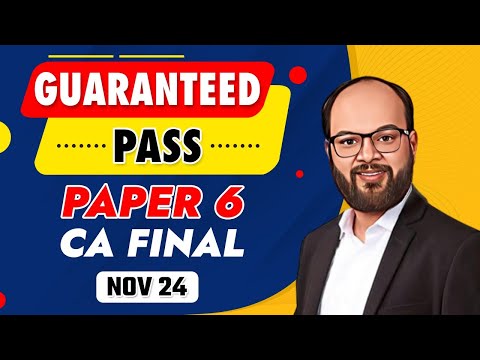 CA Final Paper 6 Strategy | How to Prepare CA Final Paper 6 | CA Final IBS Strategy | How to Pass CA