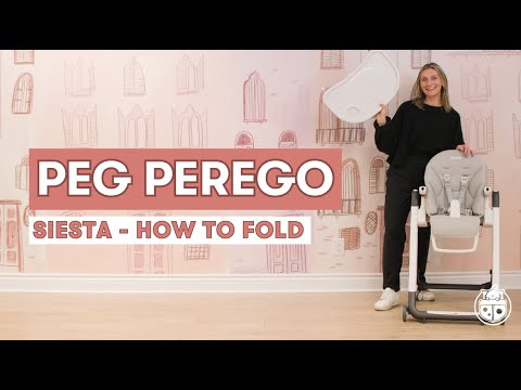 Peg Perego Siesta High Chair | How to Fold