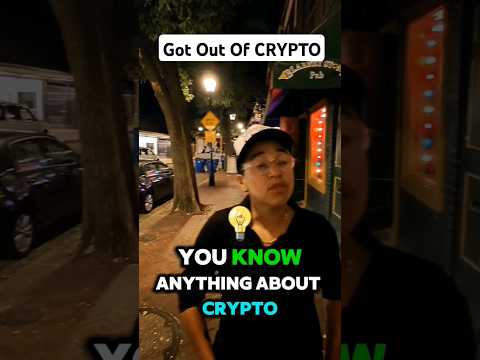 Got Out Of Crypto. Crypto Confession