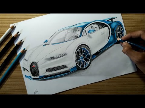 Drawing Bugatti Chiron | #drawing #cars