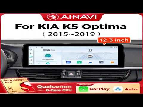 Ainavi 12.3 Inch Car Multimedia Player For KIA K5 Optima 2015-2019 Wireless Carplay Androi