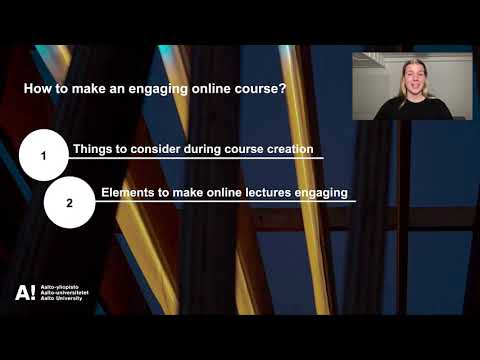 Engagement in online courses: students' perpective