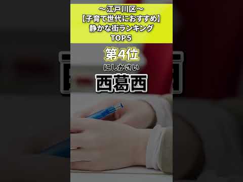 江戸川区　静かな街ランキング