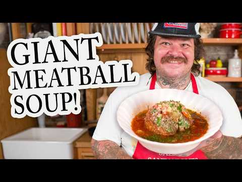 Cozy Giant Meatball Minestrone Soup | Soups, Salads, Sandwiches