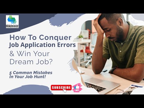 How To Fix Your Job Hunt Blunders?| 5 Mistakes On Your Job Search | Common Mistakes Job Seekers Make