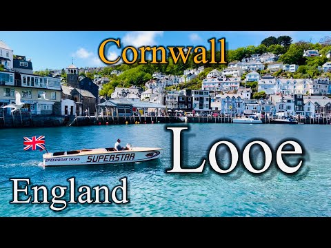 Looe - Beach tour, August 2024 | Most Beautiful Place in Cornwall England 🇬🇧 [4K] Views