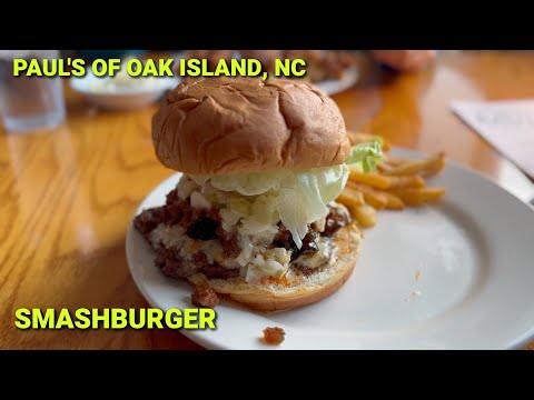 My SmashBurger Experience & Total $$ Bill at Paul's Restaurant ~ Oak Island, NC