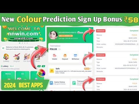 New Colour Prediction App Signup Bonus ₹58 🤑 || Best Color Game || Today Colour Prediction