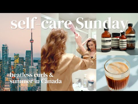 SELF-CARE VLOG | RESET WITH ME, HEATLESS CURLS & EXCITING NEWS