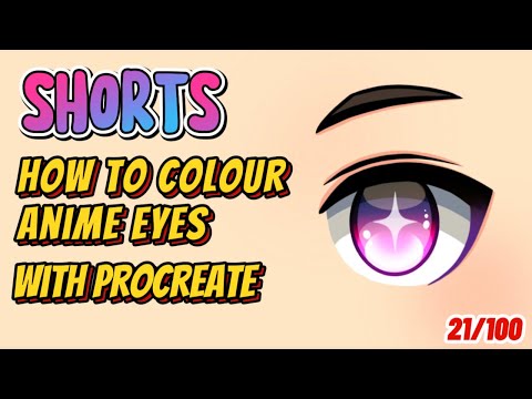 🤯Easy Colouring Anime Eyes Step by Step tutorial #animeart #drawing #digitalart