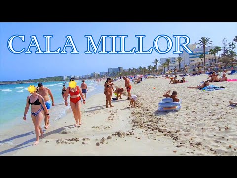 Cala Millor Mallorca | Spain | Beach Walk 4K