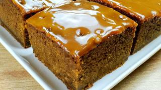 Easy Gingerbread Cake Recipe 🎄 Quick and Delicious! Caramel Ginger Cake