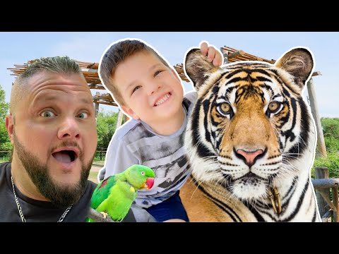 Caleb Visits the ZOO! Learning About ZOO Animals For KIDS