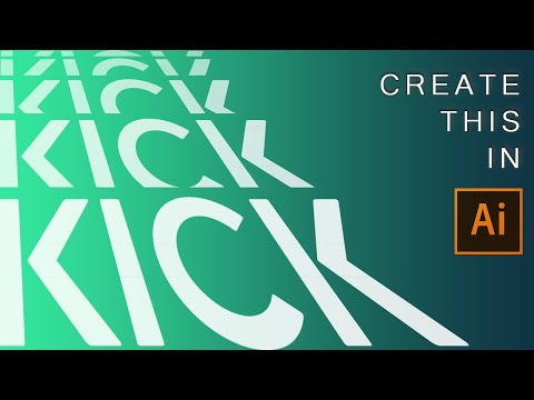 CREATE KICKING DECONSTRUCTION EFFECT IN ILLUSTRATOR | QUICK TUTORIAL