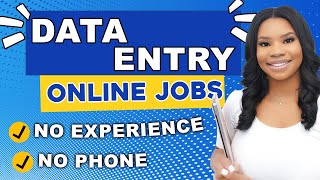 Easy $15/Hour: Data Entry Job (No Skills, No Phone)