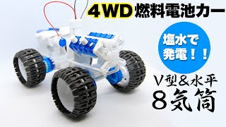 【mini4wd】塩水で走るワイルド４WD！自由研究にもおすすめ！【ミニ四駆】