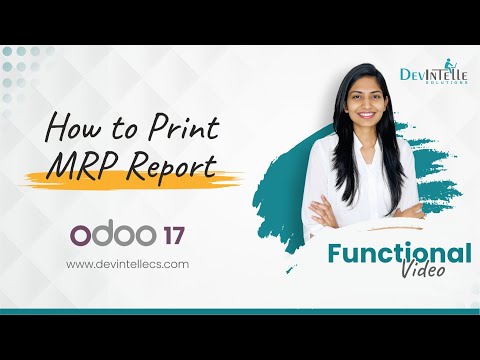 How to Print manufacturing Order Report in odoo | Print MRP Order PDF