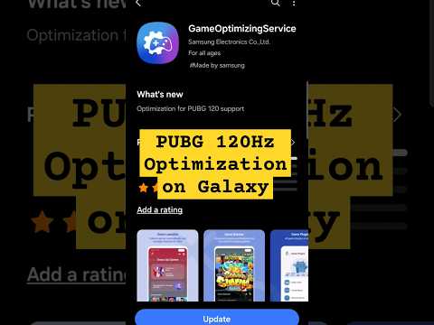 120Hz PUBG Game Optimization Update for Samsung #pubg #pubgmobile