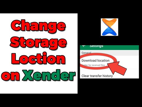 Xender Download location change