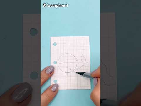 Как легко нарисовать милого Кита 🐳 #shorts How to draw a cute Whale