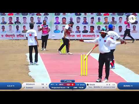 MUNIRA 11 VS S.A.S 11 MATCH AT मुस्लिम प्रिमीयर लिग ( कासार वडवली ) 2024