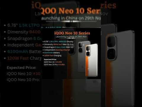 IQOO NEO 10 SERIES ARE COMING SOON..🔥😎